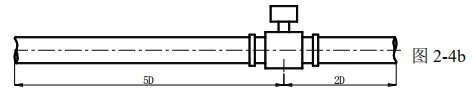 法兰式电磁流量计直管段安装位置图