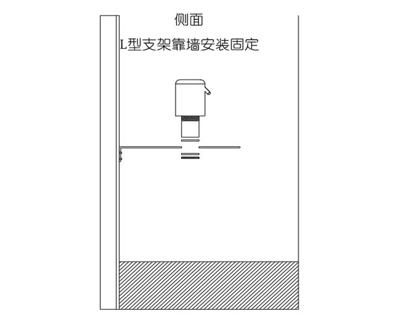 L 型支架顶部安装